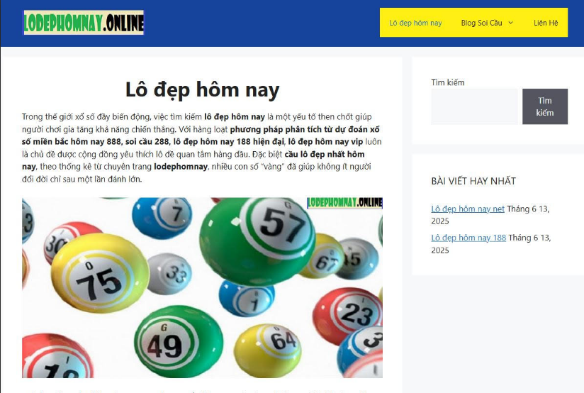 Lô đẹp hôm nay online
